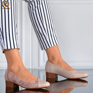 Pantofi Cu Toc Piele Naturala Giovana Nude-Need 4 Shoes