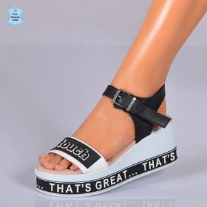 Sandale Dama Piele Naturala Hermyna 2 Albe- Need 4 Shoes