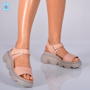 Sandale Piele Naturala Riva Nude- Need 4 Shoes