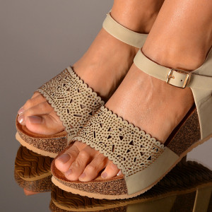Sandale Cu Platforma Adyla Kaki- Need 4 Shoes