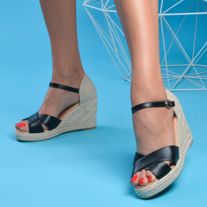 Sandale cu platforma Austin Negre - Need 4 Shoes