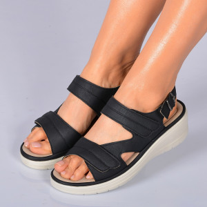 Sandale Cu Platforma Cedra Negre- Need 4 Shoes