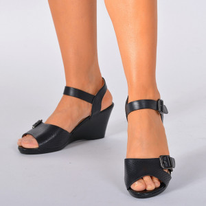 Sandale Cu Platforma Marsa Negre- Need 4 Shoes
