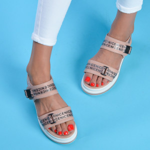 Sandale cu platforma Sport Carlia Bej - Need 4 Shoes