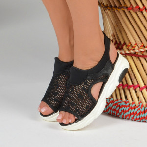 Sandale cu platforma Summer Negre - Need 4 Shoes