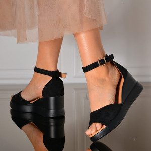 Sandale Cu Platforma Zelena Negre - Need 4 Shoes