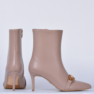 Botine Piele Naturala Danielle Nude- Need 4 Shoes