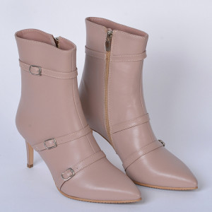 Botine Piele Naturala Marvile Nude- Need 4 Shoes