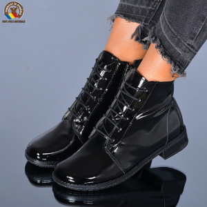 Ghete Dama Piele Naturala Aura 4 Negre - Need 4 Shoes