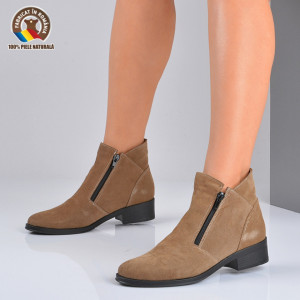 Ghete Dama Piele Naturala Bety 2 Bej- Need 4 Shoes