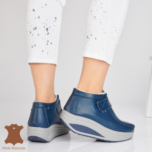 Ghete dama Piele Naturala Danilo Navy- Need 4 Shoes