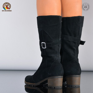 Cizme Dama Piele Naturala Issac 3 Negre - Need 4 Shoes