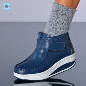 Ghete dama Piele Naturala Zena Navy- Need 4 Shoes