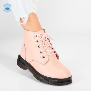 Ghete Dama Imblanite Piele Naturala Beca Roz- Need 4 Shoes