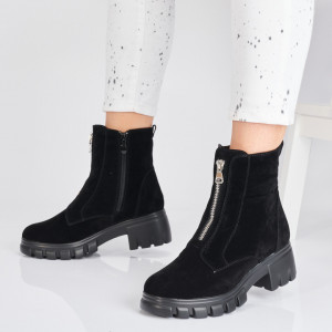 Ghete Dama Imblanite Prya Negre-Need 4 Shoes