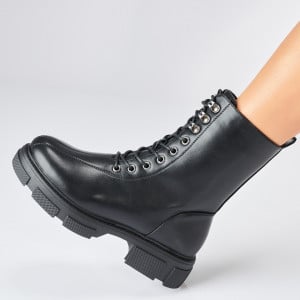 Ghete Dama Imblanite Saki  Negre - Need 4 Shoes