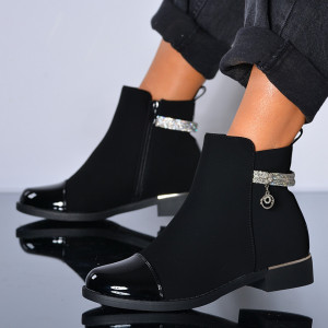 Ghete Dama Imblanite Stefania Negre - Need 4 Shoes