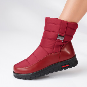 Cizme Dama Imblanite Alfy Rosii- Need 4 Shoes