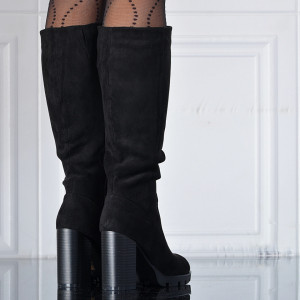 Cizme Dama Imblanite Xiena Negre - Need 4 Shoes