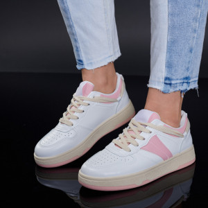 Tenisi Dama Adelin Alb/Roz- Need 4 Shoes