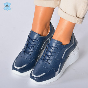 Adidasi Dama Piele Naturala Debby Navy- Need 4 Shoes