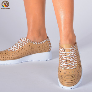 Adidasi Dama Piele Naturala Diana Camel- Need 4 Shoes
