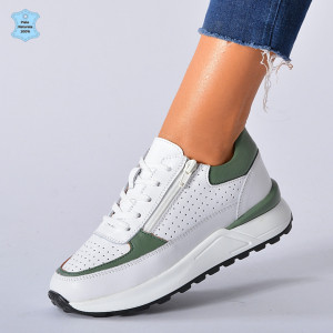 Adidasi Dama Piele Naturala Ellen Verzi- Need 4 Shoes