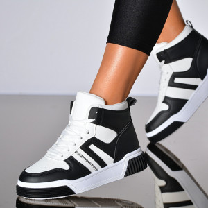 Adidasi Dama Amberlyn Alb/Negru- Need 4 Shoes