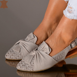 Pantofi Dama Piele Naturala Alma 2 Gri- Need 4 Shoes