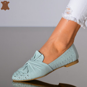 Pantofi Dama Piele Naturala Alma 3  Albastri- Need 4 Shoes