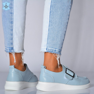 Pantofi Dama Piele Naturala Azdra Albastri- Need 4 Shoes