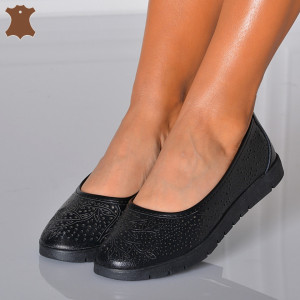 Pantofi Dama Piele Naturala Giana Negri - Need 4 Shoes