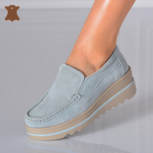Pantofi Dama Piele Naturala Ibo Albastri- Need 4 Shoes