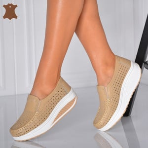 Pantofi Dama Piele Naturala Jet Camel- Need 4 Shoes