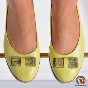 Pantofi Dama Piele Naturala Lolita Verzi- Need 4 Shoes