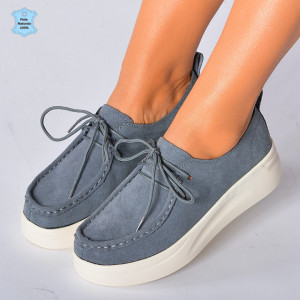 Pantofi Dama Piele Naturala Marllen Gri- Need 4 Shoes
