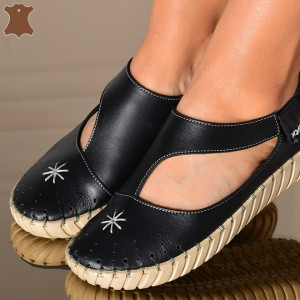 Pantofi Dama Piele Naturala Nicoll Negri- Need 4 Shoes