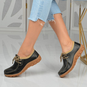 Pantofi Dama Piele Naturala Oby 4 Negri - Need 4 Shoes