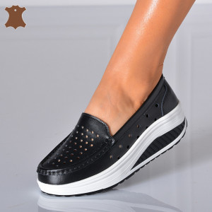 Pantofi Dama Piele Naturala Zena 3 Negri- Need 4 Shoes - Need 4 Shoes
