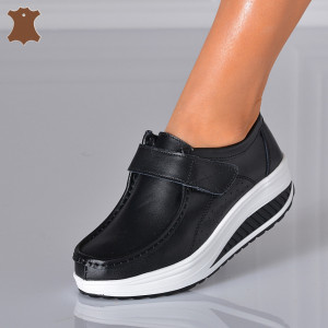 Pantofi Dama Piele Naturala Zena 6 Negri- Need 4 Shoes