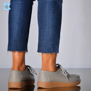 Pantofi Dama Piele Naturala Zora 3 Gri- Need 4 Shoes