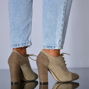 Pantofi Cu Toc Dama Judith Bej- Need 4 Shoes