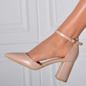 Pantofi Cu Toc Dama Karen Bej- Need 4 Shoes
