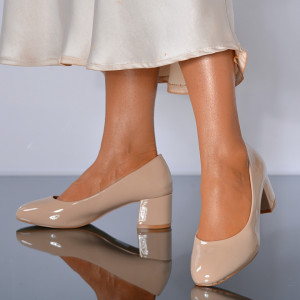 Pantofi Cu Toc Dama Klara 2 Bej- Need 4 Shoes