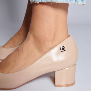 Pantofi Cu Toc Dama Melina Bej- Need 4 Shoes
