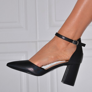 Pantofi Cu Toc Dama Melody Negri - Need 4 Shoes