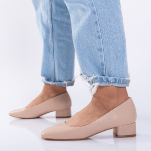 Pantofi Cu Toc Dama Savin Bej- Need 4 Shoes