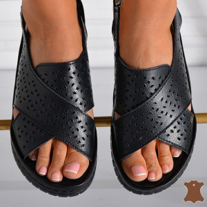 Sandale Dama Piele Naturala Carmina  Negre- Need 4 Shoes