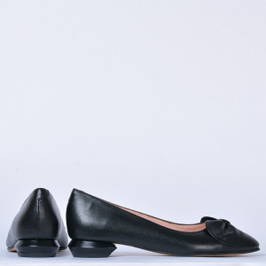 Pantofi Cu Toc Piele Naturala Alissa Negri- Need 4 Shoes