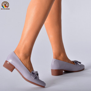 Pantofi Cu Toc Piele Naturala Dina Lila-Need 4 Shoes